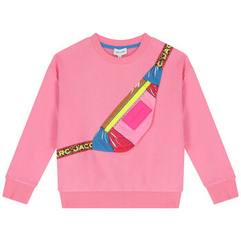 Girls Pink Logo Sweatshirt