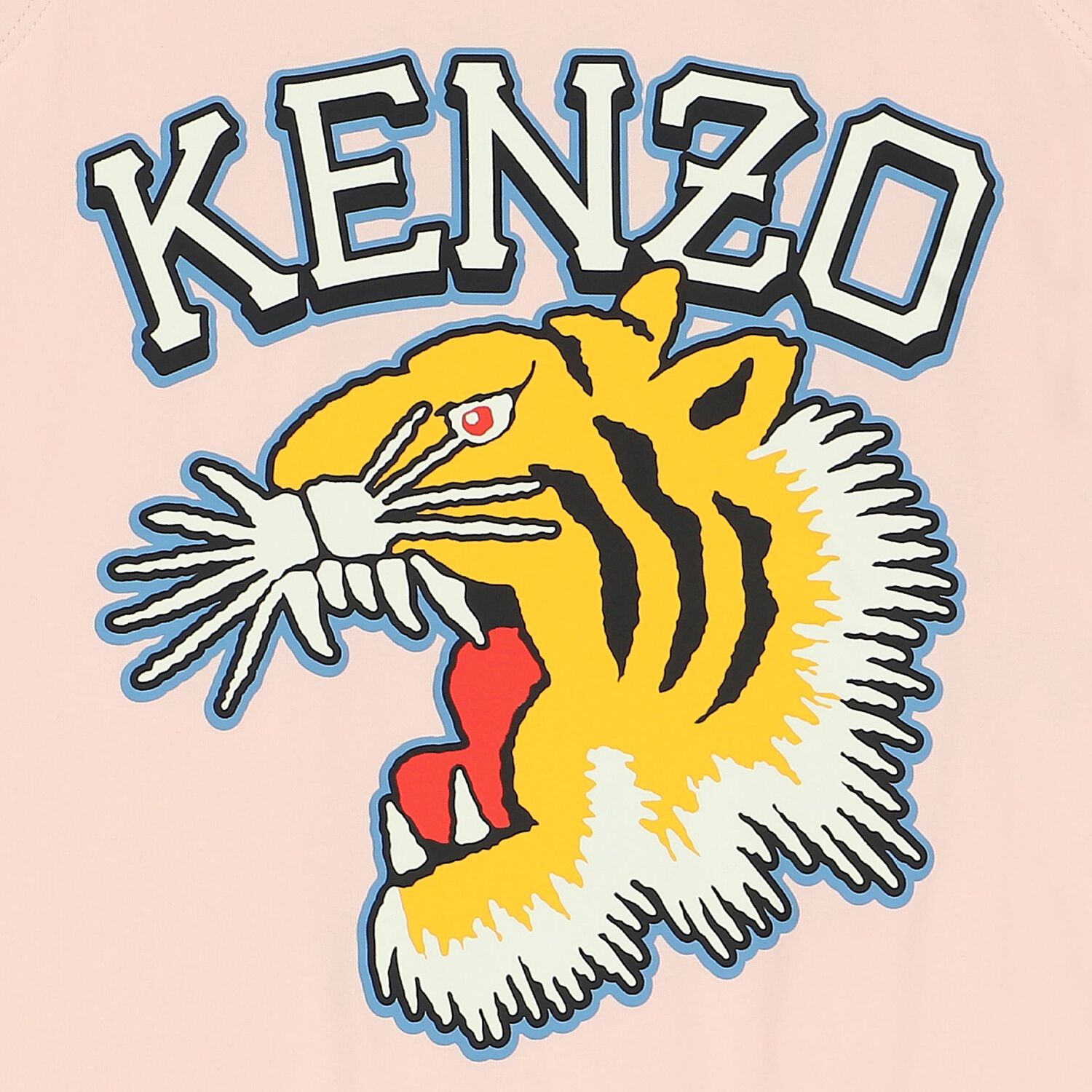 Girls Pink Varsity Tiger Swimsuit, 1, hi-res