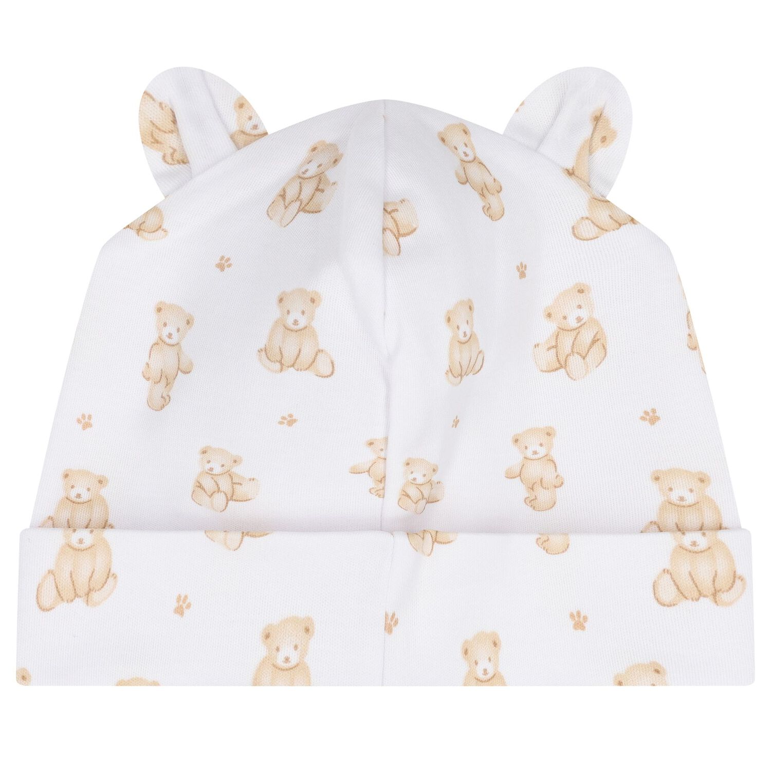 White & Beige Teddy Bear Time Baby Hat, 1, hi-res image number null