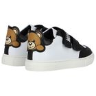 Black & White Teddy Bear Trainers, 1, hi-res