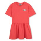 Girls Red Panda Ice Cream Logo Dress, 1, hi-res