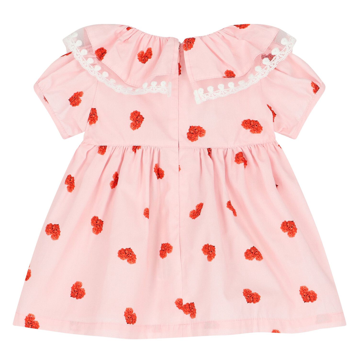 Baby Girls Pink Heart Dress, 1, hi-res image number null
