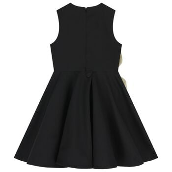 Girls Black Floral Dress