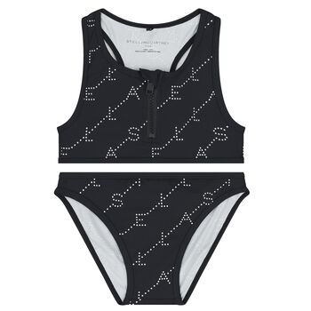 Girls Black & White Bikini