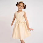 Girls Gold Glitter Dress, 2, hi-res