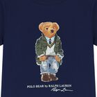 Boys Navy Blue Polo Bear T-Shirt, 1, hi-res