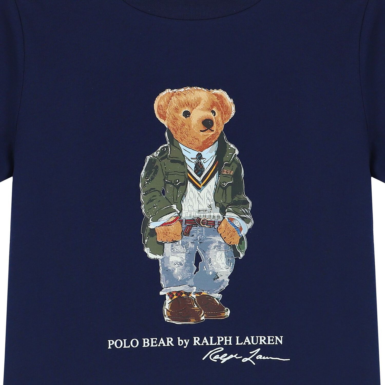 Boys Navy Blue Polo Bear T-Shirt, 1, hi-res image number null