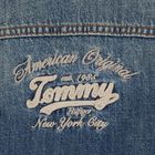 Girls Blue Logo Denim Jacket, 1, hi-res