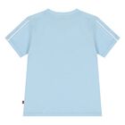 Younger Boys Blue Logo T-Shirt, 1, hi-res