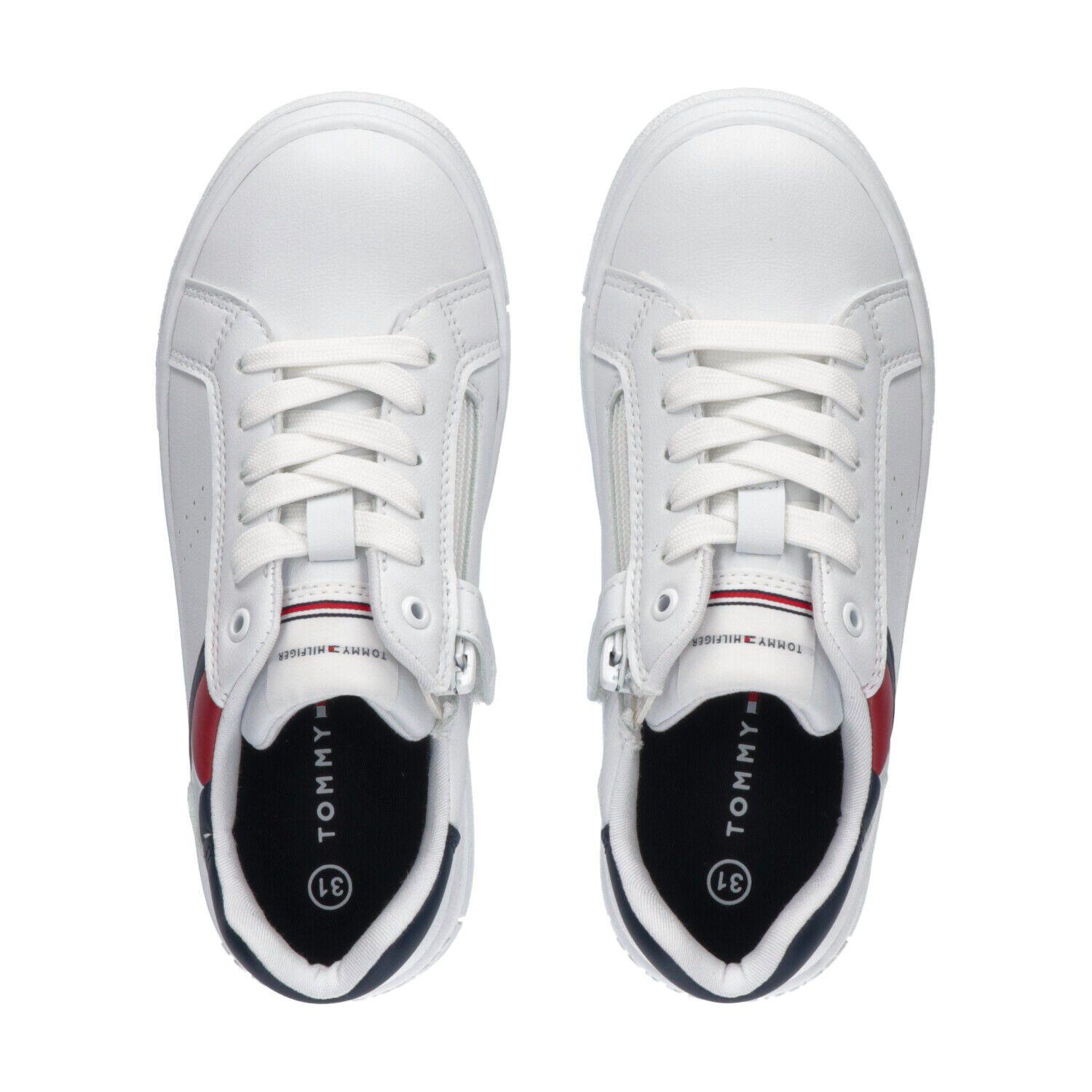 Boys White Logo Trainers, 1, hi-res image number null