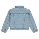Girls Blue Denim Rhinestones Jacket, 1, hi-res