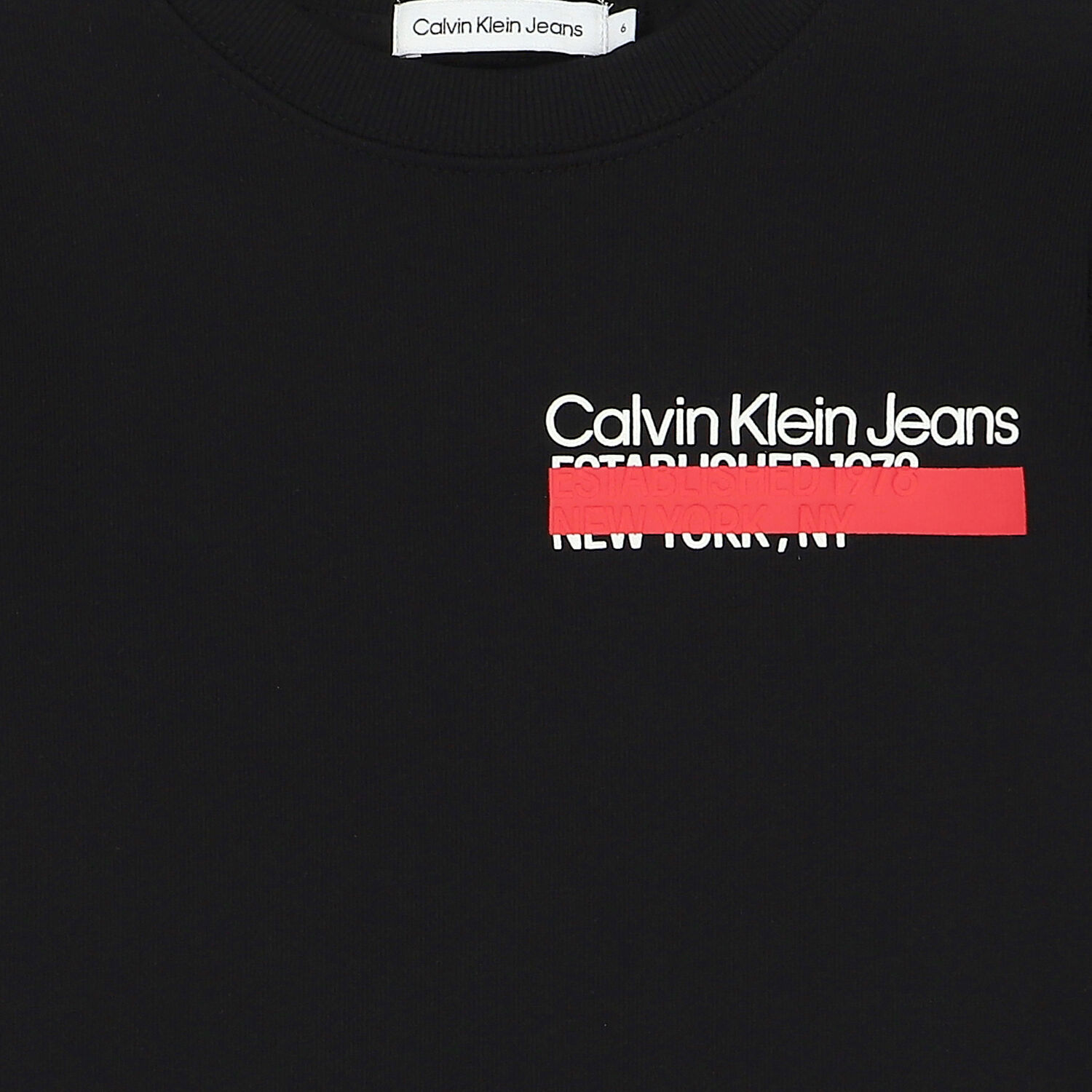 Boys Black Logo Long Sleeve Top, 1, hi-res