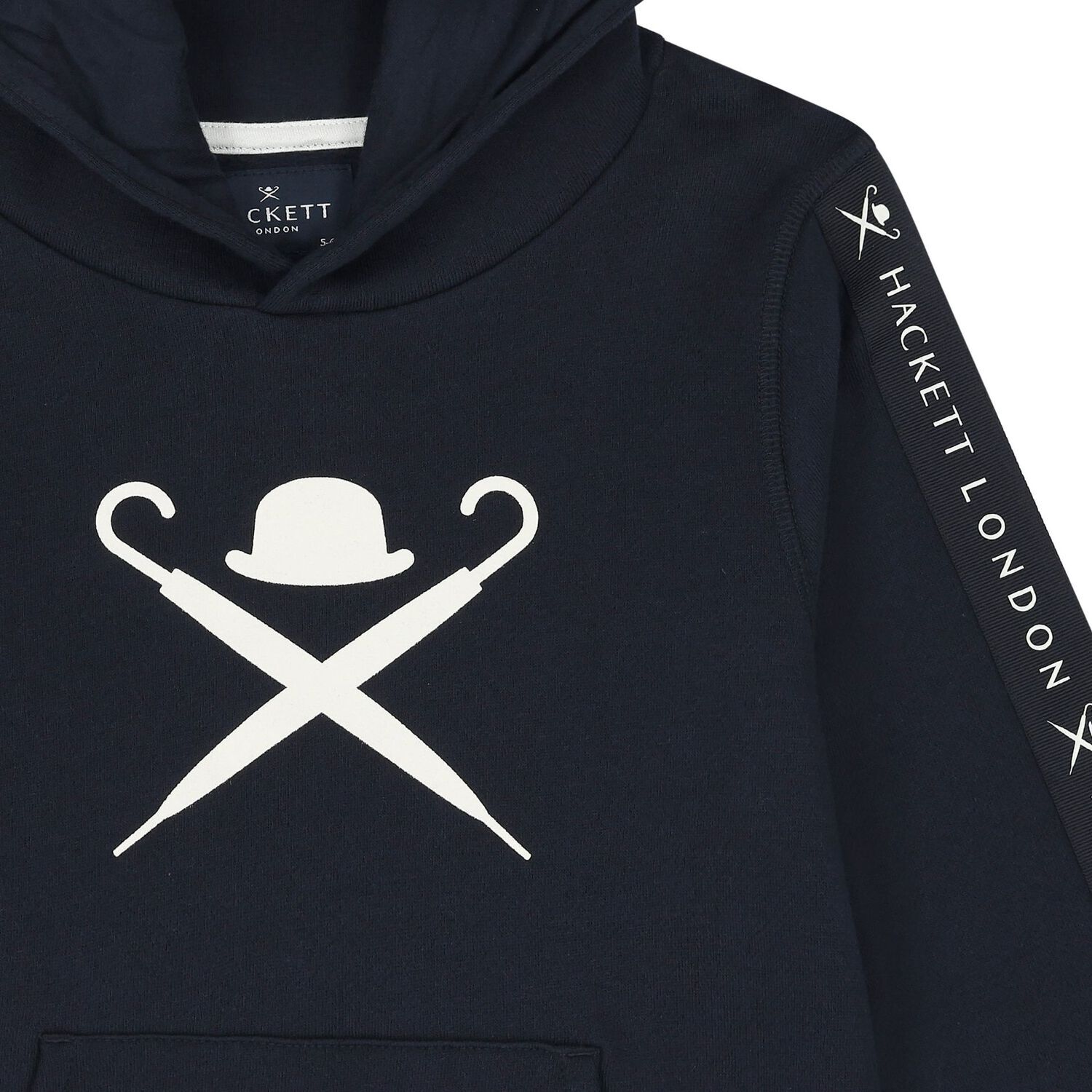 توب هودي بسحاب بالشعار باللون الكحلي, 1, hi-res image number null