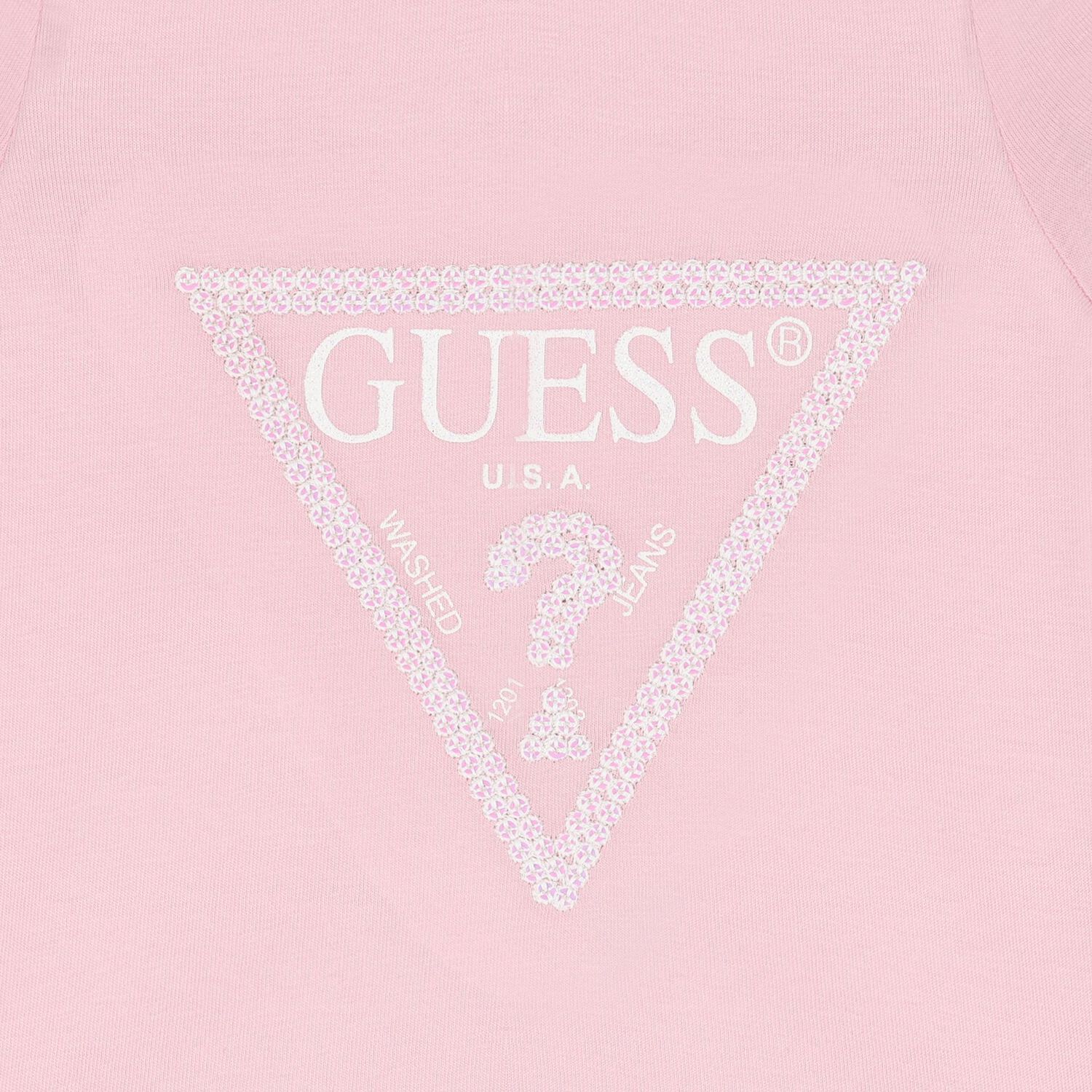 Baby Girls Ivory & Pink Logo Trouser Set, 1, hi-res