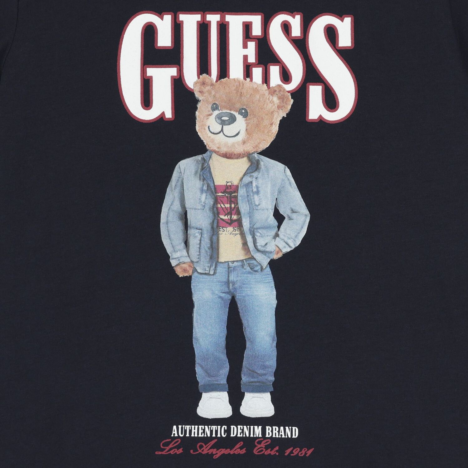 تيشيرت اولاد بالشعار تيدى بير باللون الكحلى , 5, hi-res