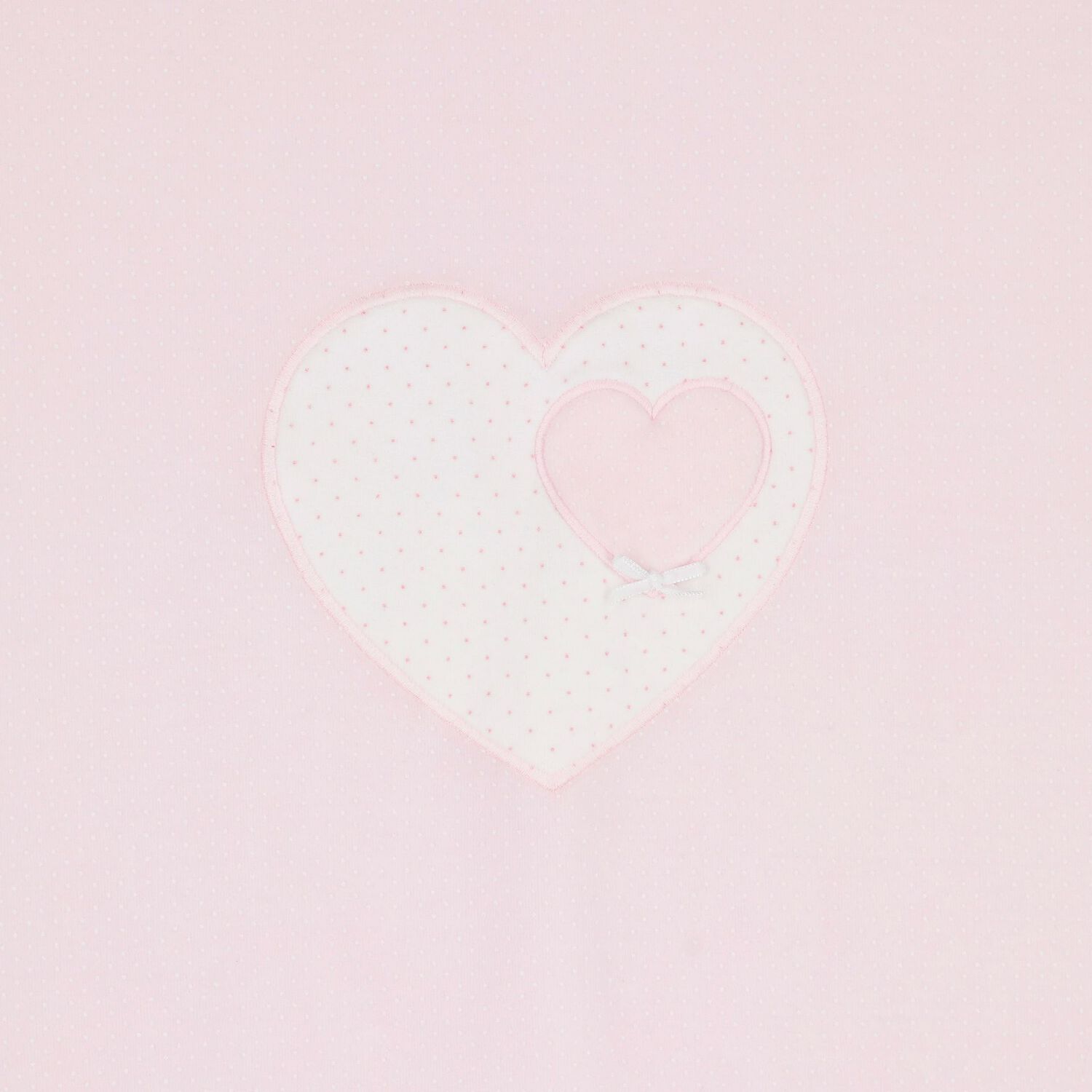 Baby Girls Pink Heart & Polka Dot Blanket, 1, hi-res