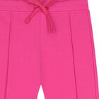 Girls Pink Flared Leggings, 2, hi-res