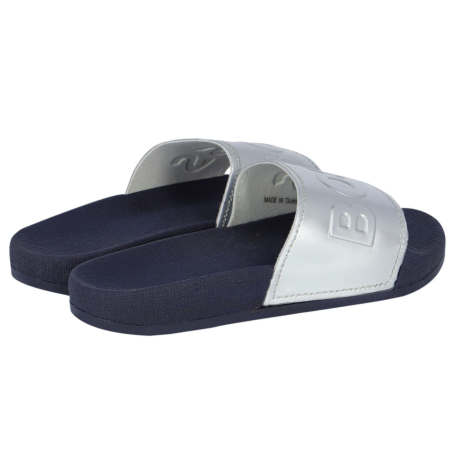 Girls Silver Logo Sliders, 1, hi-res image number null