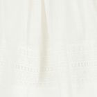 Younger Girls White Bow Dress, 1, hi-res