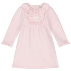 Baby Girls Pink Dress, 1, hi-res