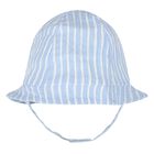 Baby Boys Blue & Ivory Striped Baby Romper Set, 2, hi-res