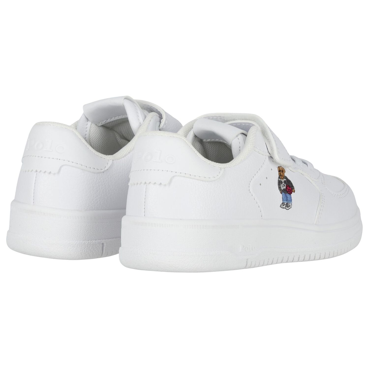 White Teddy Bear Trainers, 1, hi-res