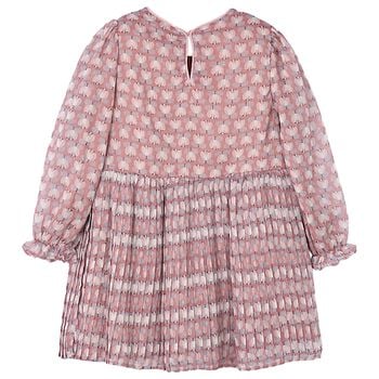 Girls Pink Floral Dress