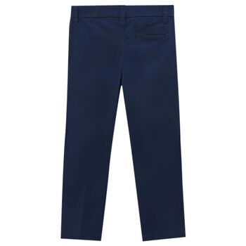 Boys Navy Blue Chino Trousers