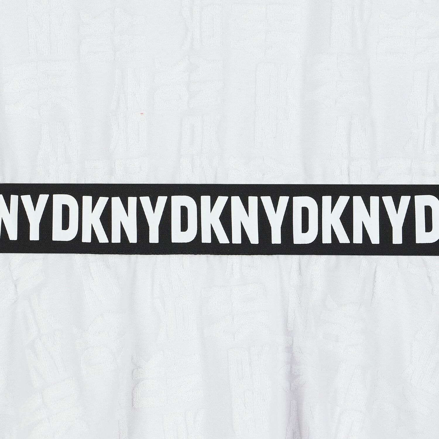 Girls White Logo Dress, 1, hi-res