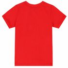 Boys Red & Gold Logo T-Shirt, 4, hi-res