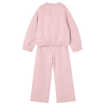 Girls Pink Tracksuit