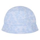 طقم شورت بالشعار باللون العاجي والأزرق للأولاد  , 1, hi-res