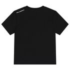 Boys Black Logo T-Shirt, 1, hi-res