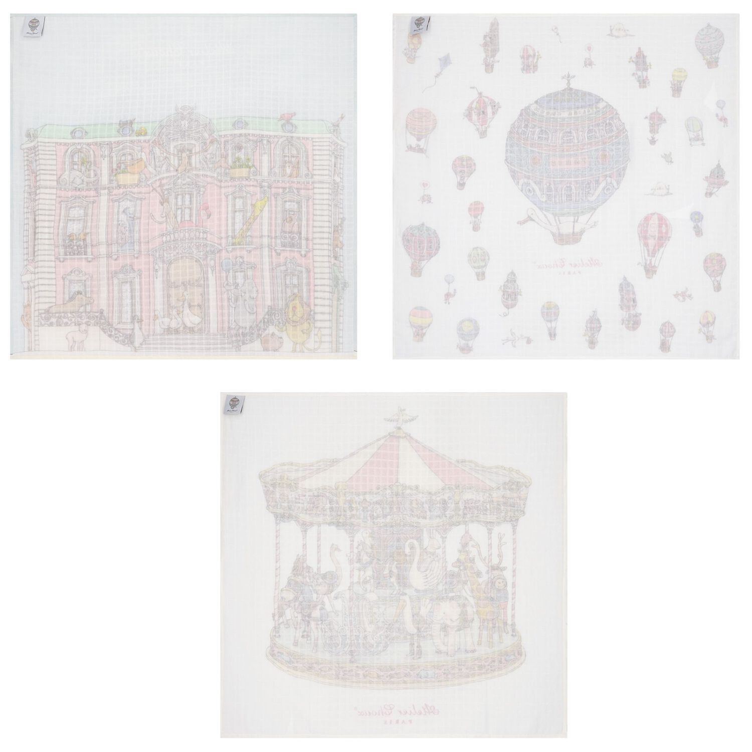 طقم هدايا سجنتشر كاريه  باللون الأبيض والوردي للبنات الصغار , 1, hi-res