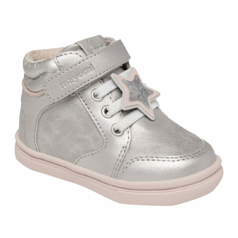 Girls Silver Trainers, 1, hi-res image number null