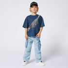 Boys Blue Belt Bag T-Shirt, 1, hi-res