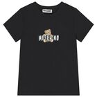 Black Teddy Bear Logo T-Shirt, 7, hi-res