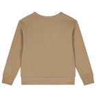 Boys Beige Logo Polo Bear Sweatshirt, 1, hi-res