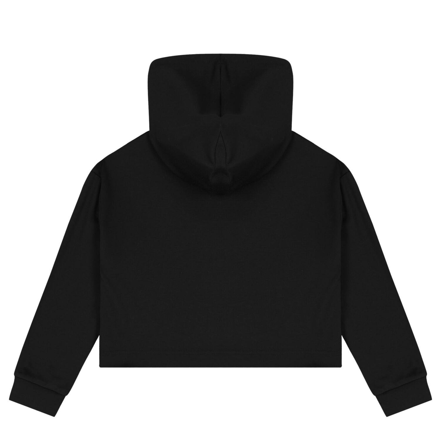 Girls Black Hooded Tracksuit, 2, hi-res image number null