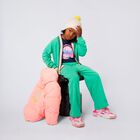 بلوزة بنات بأكمام بشعار سيارة باللون الكحلي , 1, hi-res