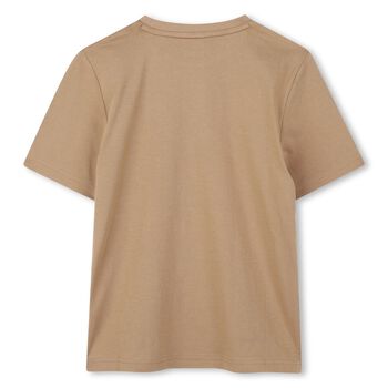 Boys Beige Logo T-Shirt