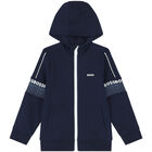 طقم شورت بالشعار باللون الكحلى للاولاد, 1, hi-res