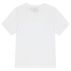 Boys White & Black Logo Shorts Set, 1, hi-res