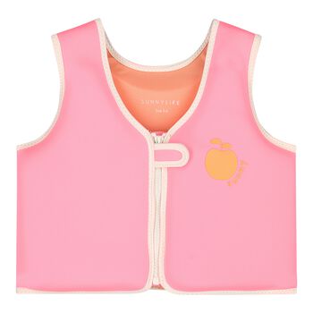 Girls Pink Fruit Swim Vest
