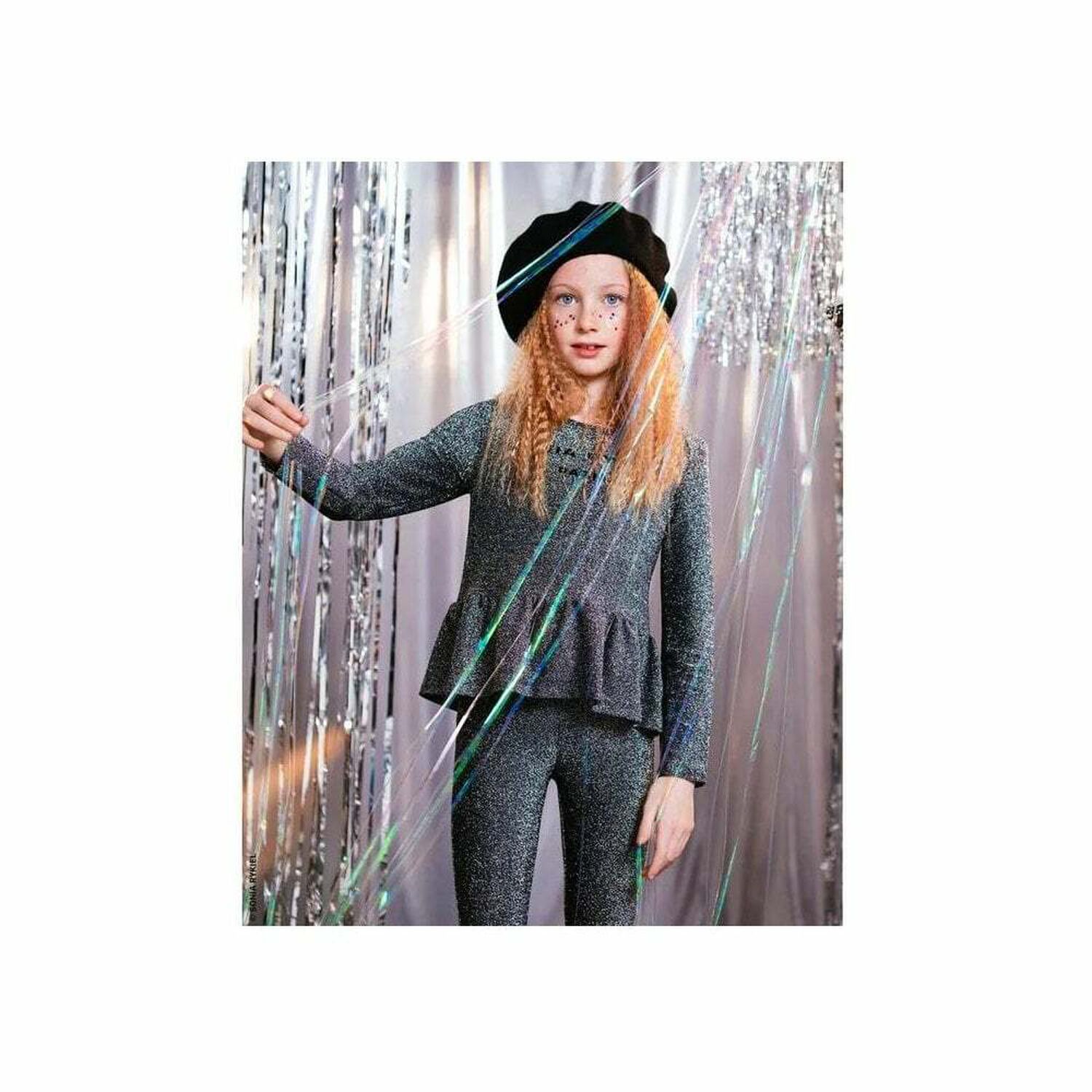 Girls Silver Leggings, 1, hi-res image number null