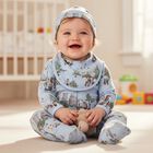 Baby Boys Blue Teddy Bear Babygrow Gift Set, 1, hi-res