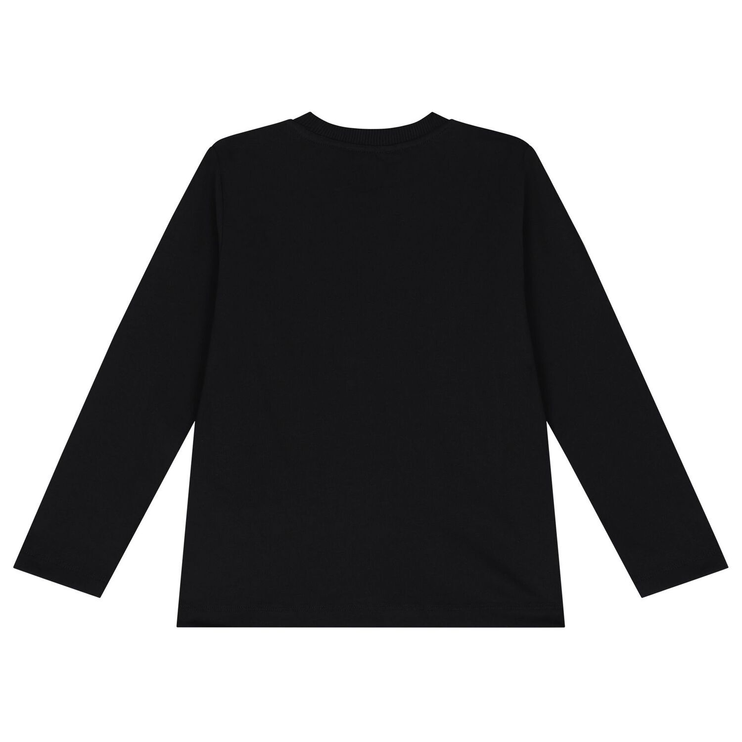 Black Teddy Bear Logo Long Sleeve Top, 1, hi-res image number null