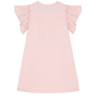 فستان بالشعار باللون الوردي, 1, hi-res