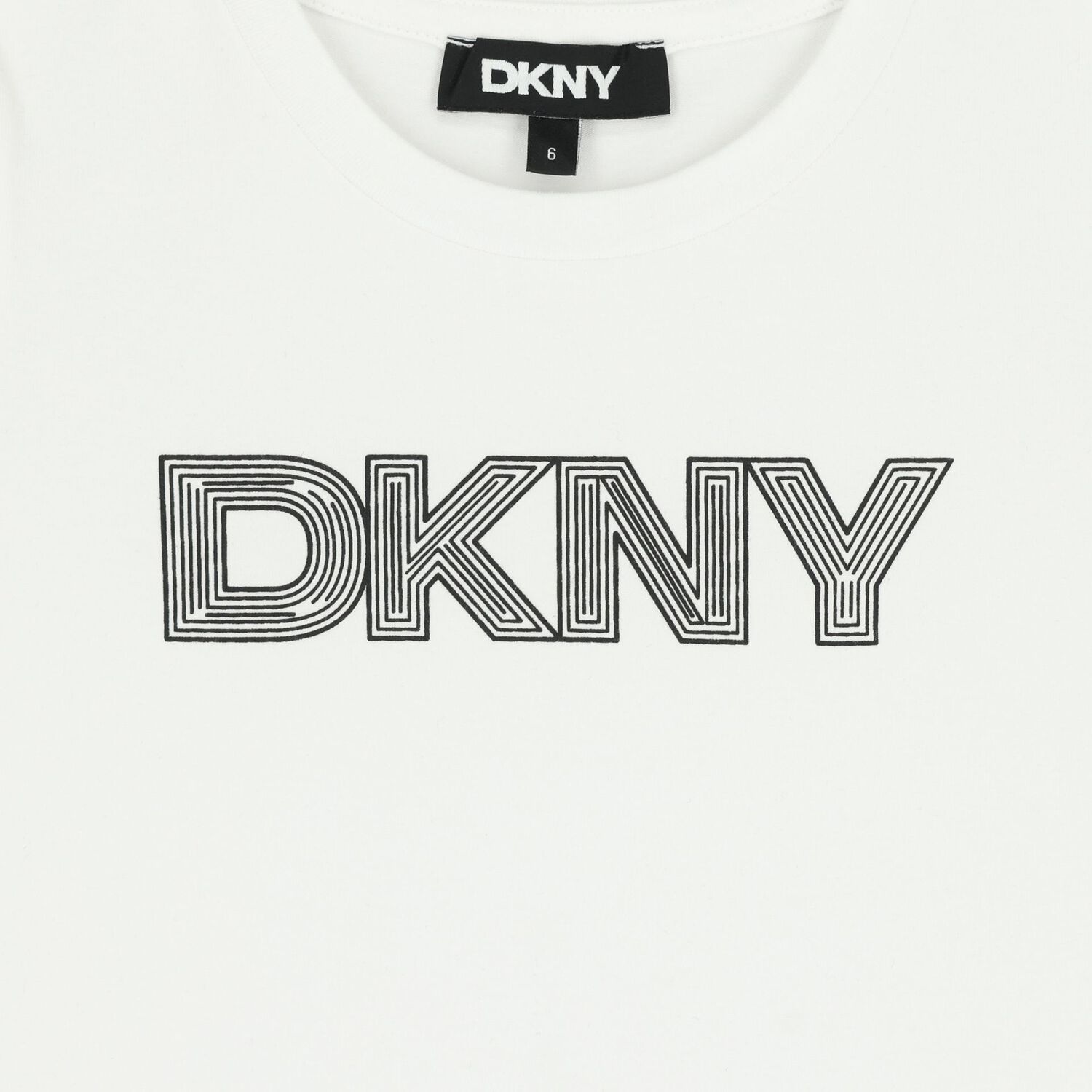 تي شيرت أبيض بشعار للبنات, 2, hi-res