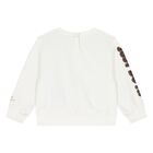 Younger Boys Ivory & Burgundy Logo Tracksuit, 2, hi-res